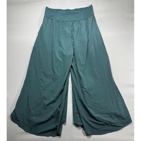 Halara Play It My Way Women's Blue/Green Split Leg Pants - Size XL (30x23.5) - Picture 2 of 4